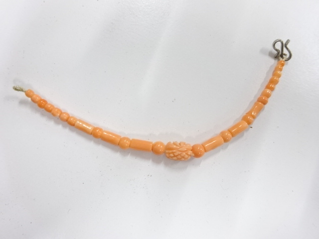 アンティーク　本珊瑚　羽織紐